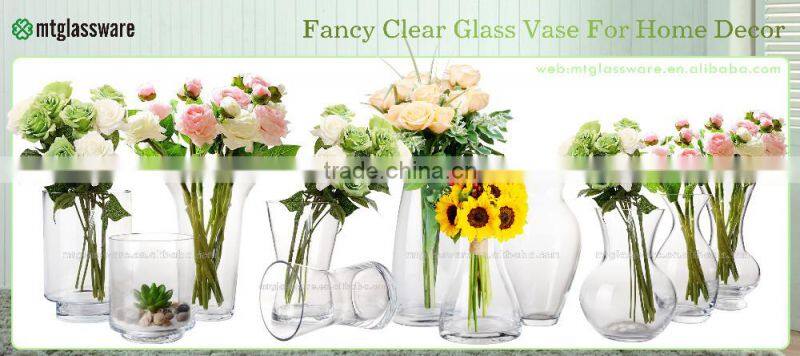 hand carved crystal glass vase