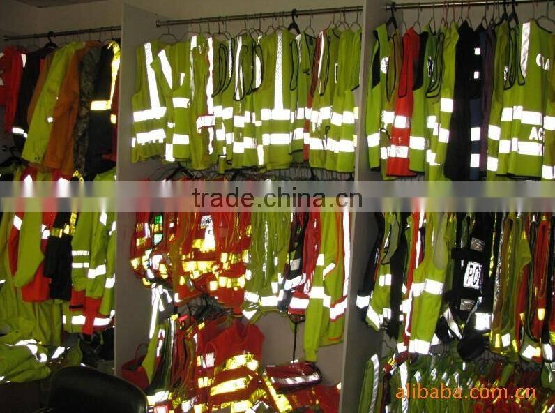 Cheap high visible road safety GREEN /ORANGE reflective vest PASSED EN 2047