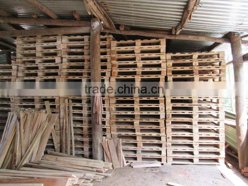 Wooden pallet made from acacia timber