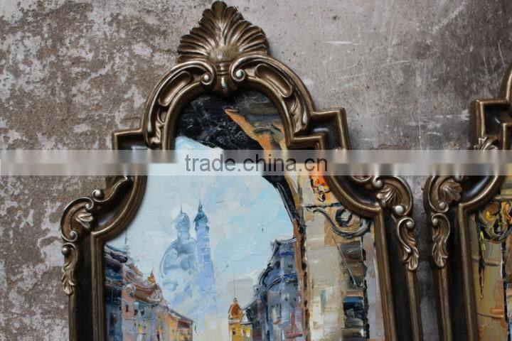 High Quality Home Decoration Handmade Traditional Art Canvas Wall Framed Oil Painting