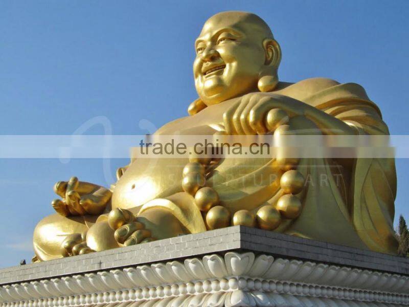 outdoor decoration buddhism bronze large laughing buddha statues