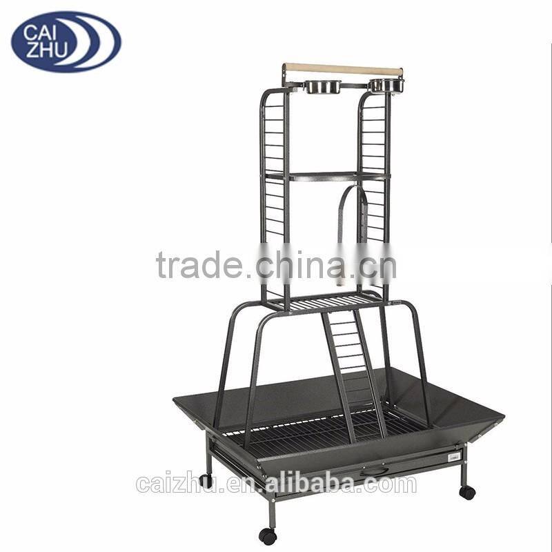 African Grey Macaw Cockatoo Parrot Play Stand Cage By Liberta Antique Colour