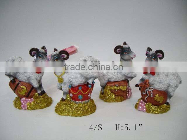 2015 fashion resin sheep crafts