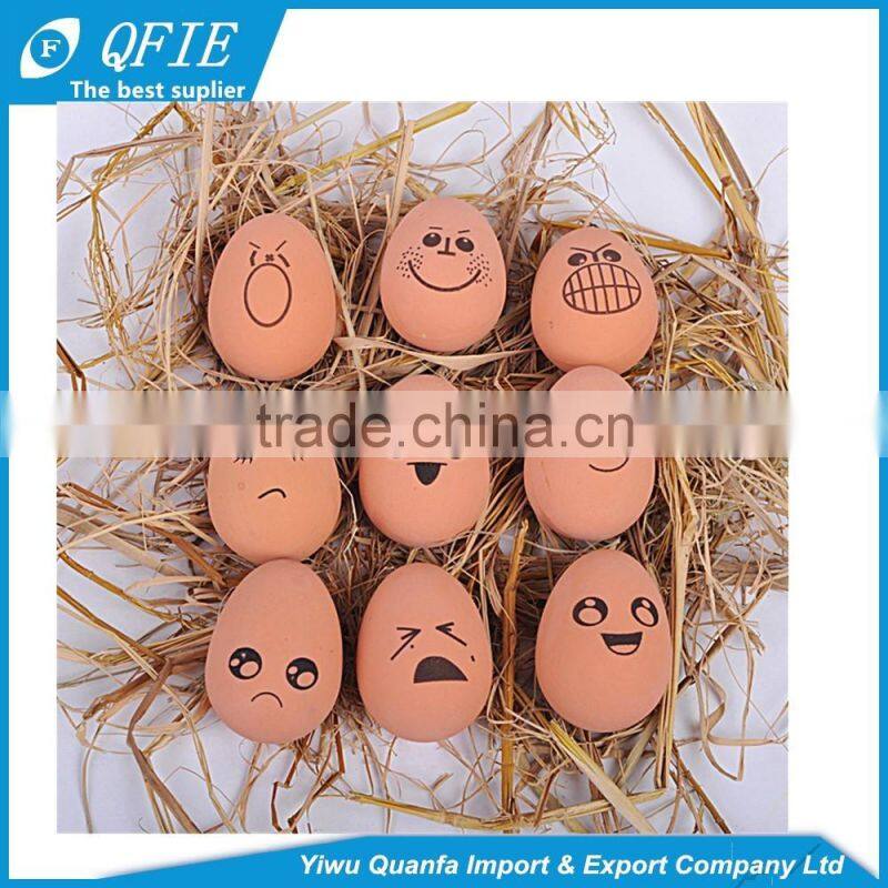 Wholesale Funny 60 grams lifelike soft rubber emotional face egg stress ball toy for pets
