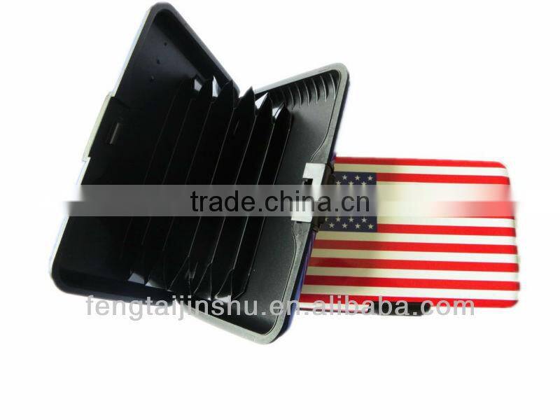 pattern design Aluminium Credit Card Holder Aluminum wallet