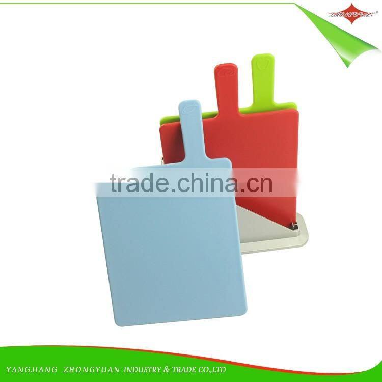 ZY-R1021 Kitchen plastic cutting Product anti-slip kitchen chopping board with stand