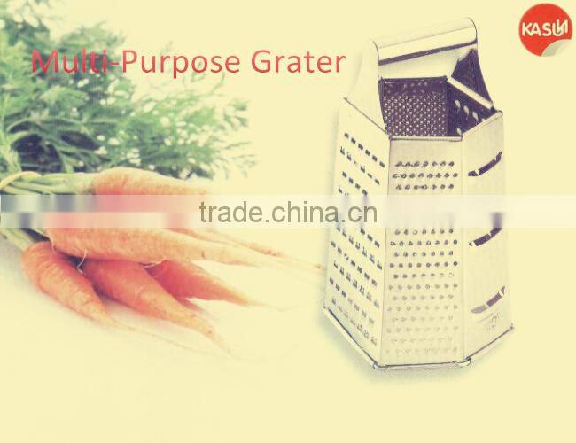 6 sides 9 inch grater ruber nonslip good grip multi purpose kitchen utensil