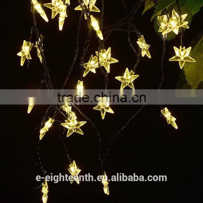 2016 new hot sale Sunniemart 20 LED Solar Powered Star Globe White String Light for Garden Chrismas
