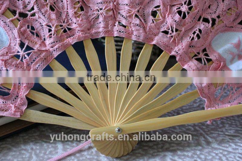 Vintage victorian lace fan for wedding