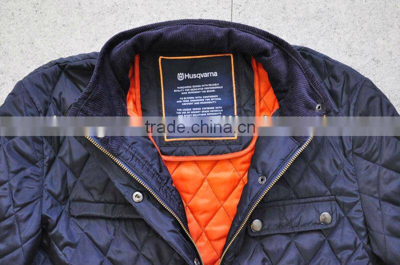 Streetwear stylish Diamond stitching Lightweight padding quilted jacket