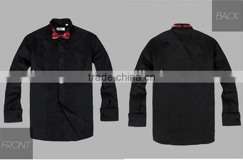 Men's 100% cotton french cuff Guayabera shirt