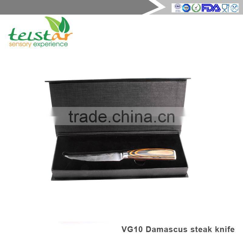 Japanese VG-10 67 Layers Damascus Premium Steak knife 4.5-inch with Gift Box