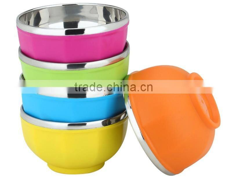 personalized heat proof handle large antique metal stainless steel mixing bowl