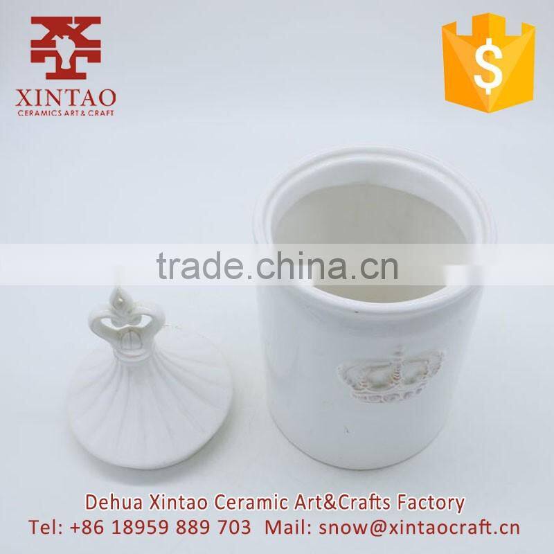 Coffee ceramic cup and saucer,coffee house white crown tea cup set