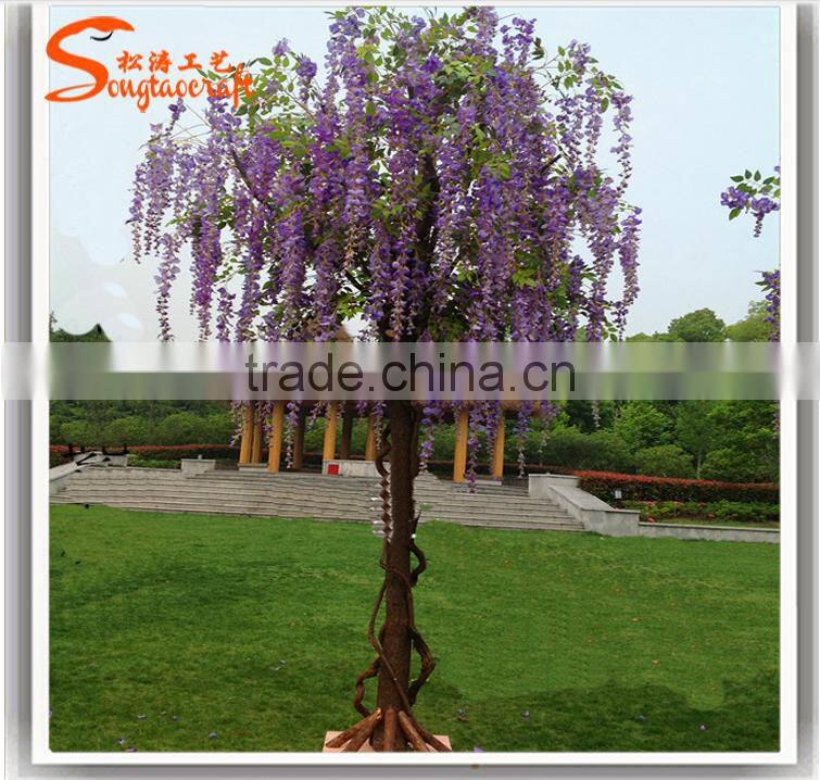 Wholesale decoration artificial wisteria flowers tree decoration tree