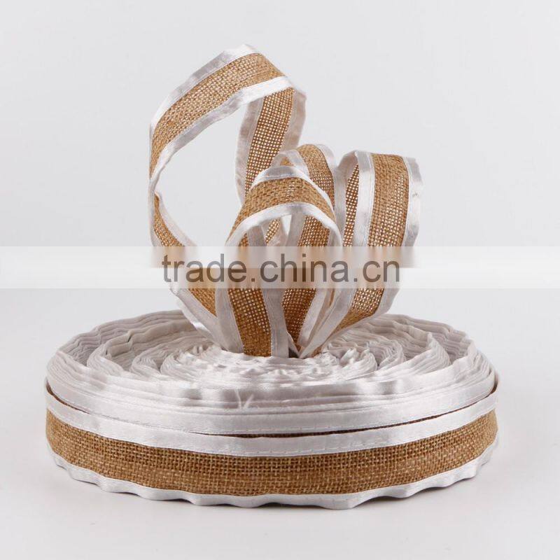 Eco -Friendly Nature jute burlap ribbon wholesale