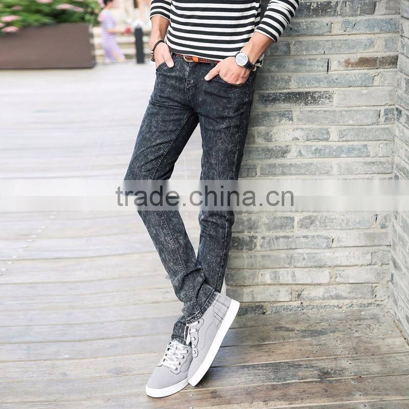 Customized manufactorying spring autumn korean style custom fit man jeans
