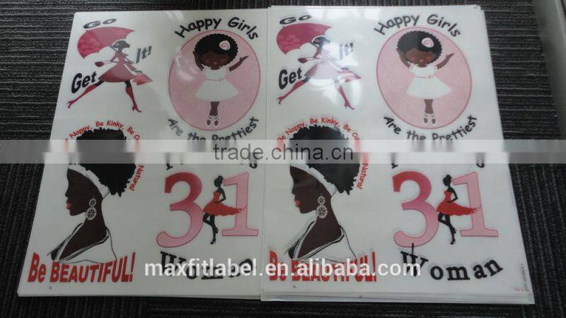 cheap T-shirt logo print colorful plastisol heat transfer