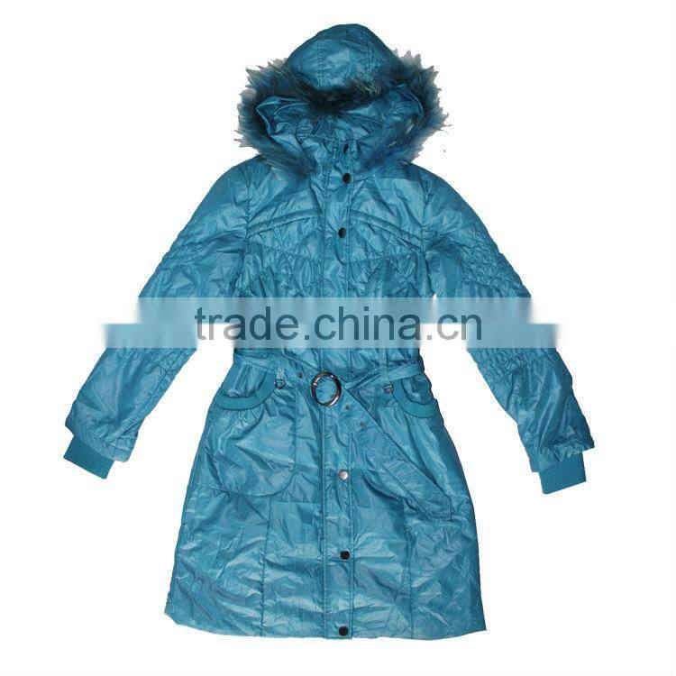 GZY Warm Stocklot Women Winter Coats with Fur Hood