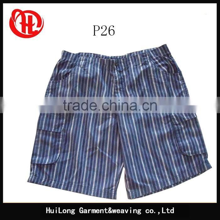 cheap cargo short pants stocklots men's washed shorts printed plaid