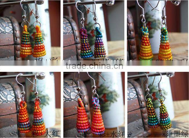 Vintage style tower pendant earrings.Holiday gifts