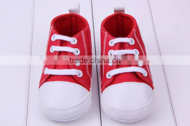 2014 new baby product boys brown cotton baby canvas shoe newborn shoes for boys prewalking