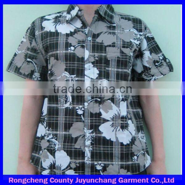 Men's Hawaiian Floral Surf Beach Short Sleeved Shirt