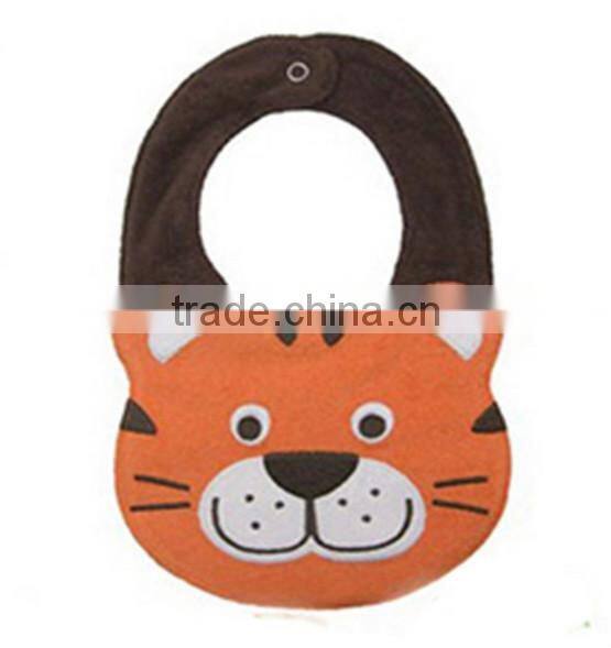 Wholesale alibaba applique cotton custom soft animal wholesale dental baby bibs necklace