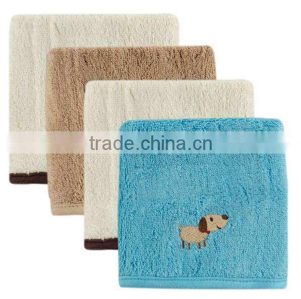 Trade assurance embroidered owl terry throw baby knitted cotton custom china super soft baby swaddle blanket