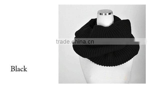 Simple and fashion high quality 7 color choice circle neckwear lovely magic scarf ladies scarves