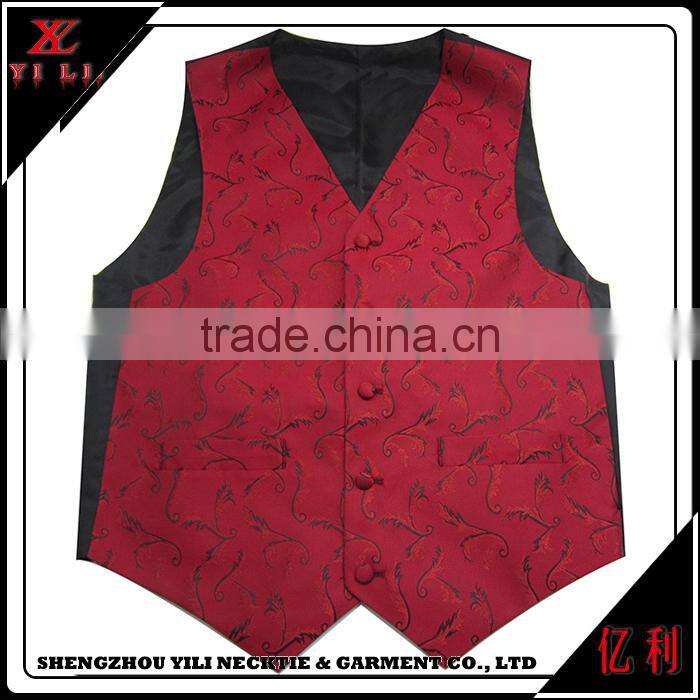 Comfort and elegant design fashion polyester men waist coat