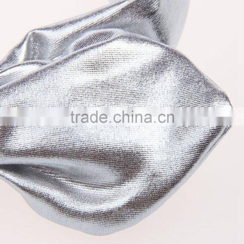 Elastic Headbands,Mental Color Leather Headbands,Ear Headbands