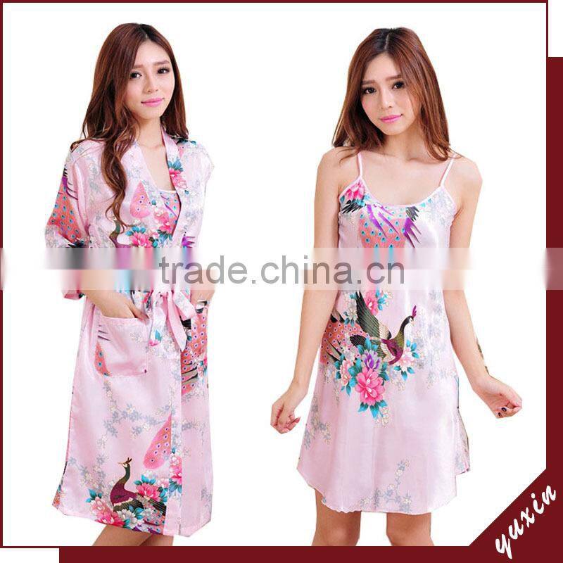 japaness sexy girl kimono kimono dress Kimono Satin Robe TP032