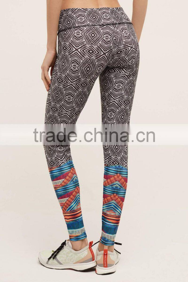 Custom fitness printed compression portola leggings women yoga pants