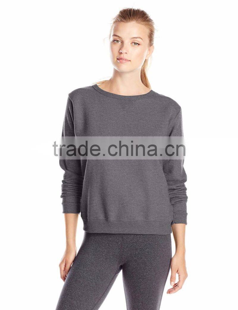Custom Sports Plain Sweatshirts Cheap Fleece Sweater Girls Stylish Knitted Pullover Sweater