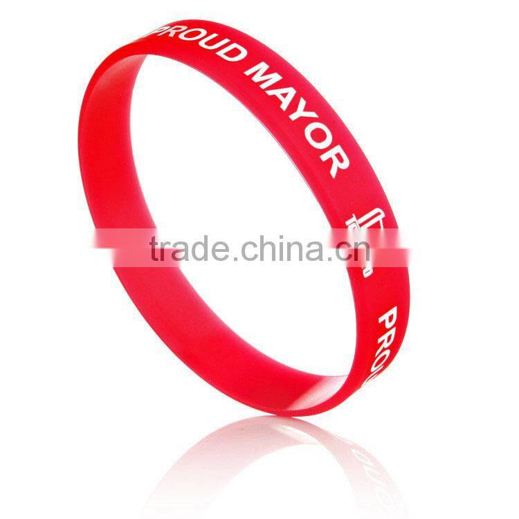 Manufacturer promotion silicone reflector rubber snap band