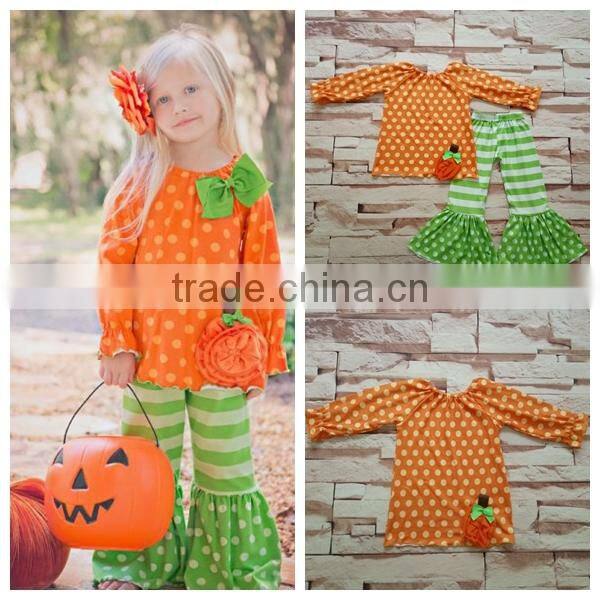 New Arrival fall Clothes halloween American Girls 2 Pcs Outfits Wholesale baby Boutique Clothing