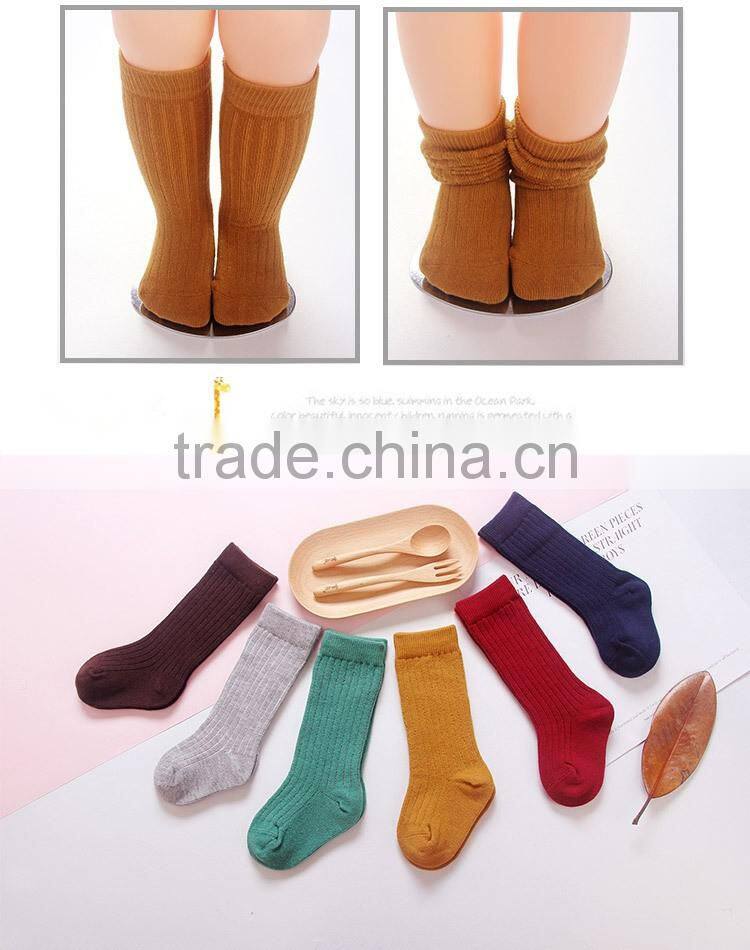 Bulk wholesale custom leggings socks newborn baby cotton long tube socks children socks
