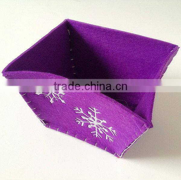 factory sale 3mm felt material fabric storage box