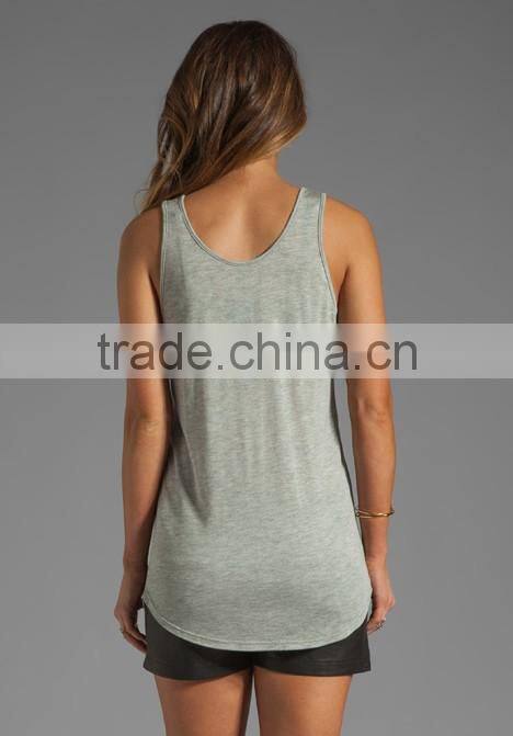 Loose Scoop Neck Basic Tank