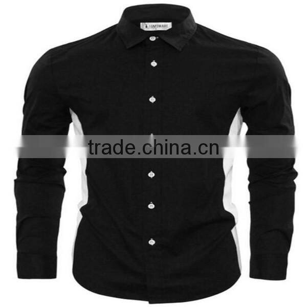 2016 new wholesale Two Toned Slim Fit custom mens casual dress shirts