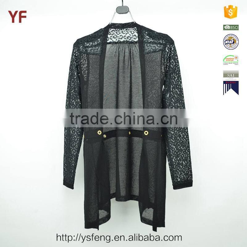 Long Sexy Transparent Handmade Cardigan 2015 Women