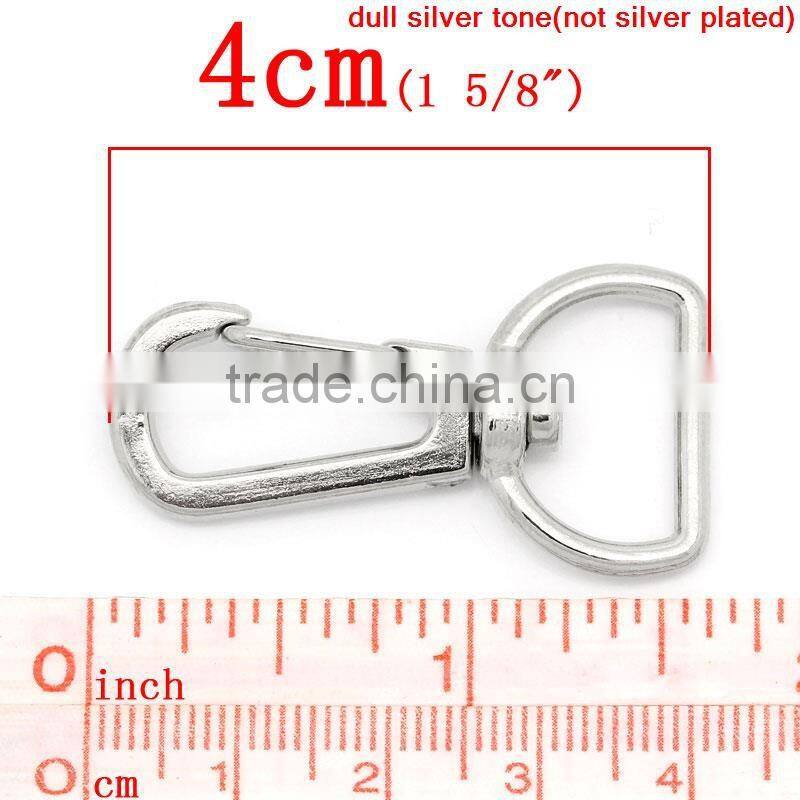 High Quality Silver Tone Carabiner Swivel Clasps For Key Ring