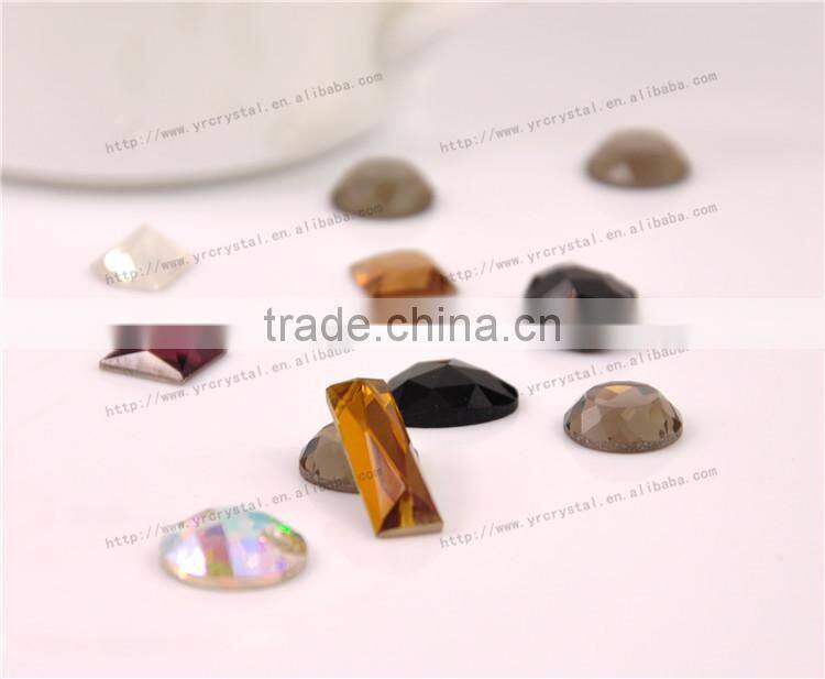 wholesales mixed shapes mixed colors non hotfix rhinestone for garment clothing decoration