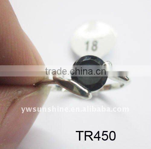 Wholesale black zircon ring