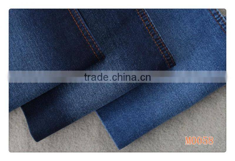 M0058 cotton polyster spandex dark blue & grey denim fabric