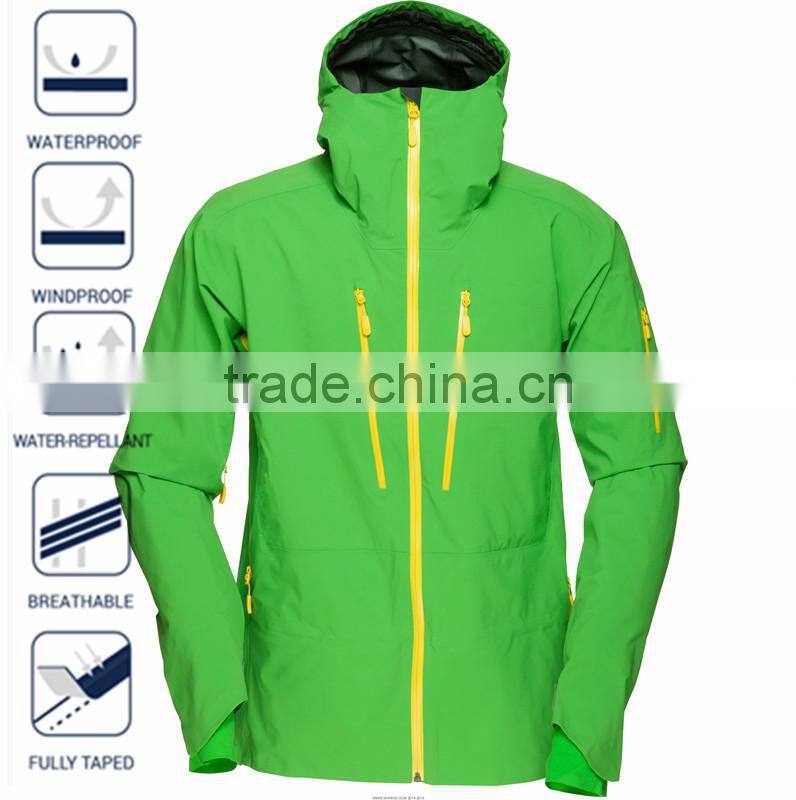 3-Layer Shell Fabric Active Pink Custom Snow Jacket