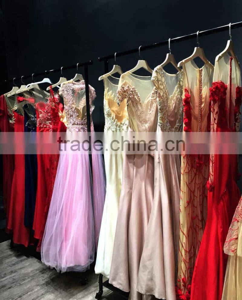 New Fashion Design 2015 Square Neckline Spaghetti Strap Sleeveless Knee-length Lace Short Girl Party Evening Dresses ED580