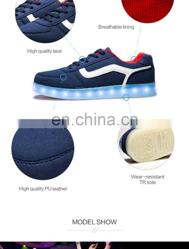 Latest Hot sale Womens night club casual shoes USB Rechargeable LED Shoes Sneakers Wholesale Mens footwear