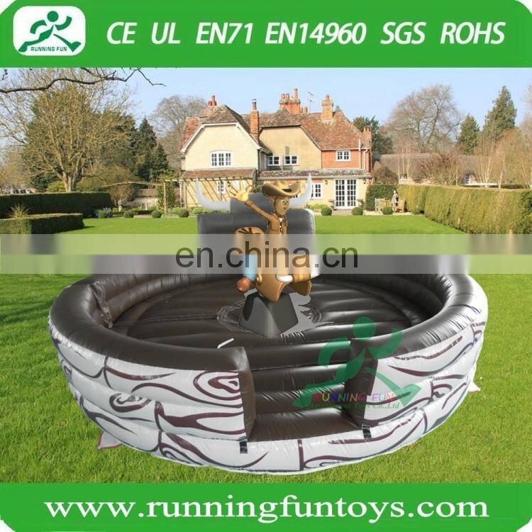 Inflatable mechanical bull, inflatable rodeo bull, inflatable bull riding machine